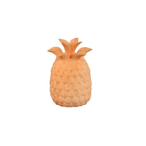 Vase - Orange Color, Pineapple Shape, Textured Surface, Ceramic, M - Ellodie | PTMD
