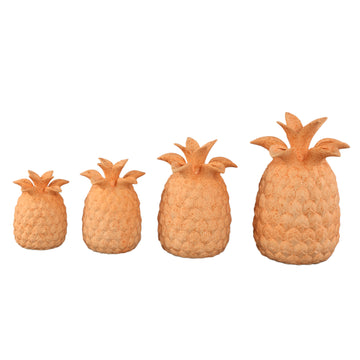 Vase - Amber, Pineapple Shape, Textured Surface, Ceramic, S - Ellodie | PTMD