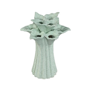 Vase – Türkisfarbe, Blumenform, Dekoratives Design, Keramik, M – Ellodie | PTMD