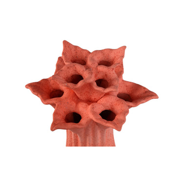 Vase – Pink Color, Flower Shape, Decorative Design, Ceramic, S – Ellodie | PTMD