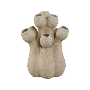 Vase – Cream, Tulip Shape, Round Design, Ceramic, M – Ellodie | PTMD