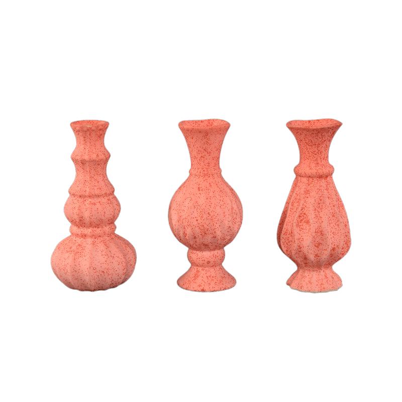 Vase – Bäuchige Form, Rosa Farbe, Keramikmaterial – Nayda | PTMD