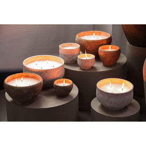 Kerze – Geripptes Design, Outdoor Verwendung, Braun, XL – Elora | PTMD