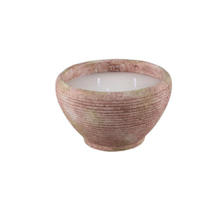 Kerze – Gestreiftes Design, Outdoor Verwendung, Braun, L – Pedro | PTMD