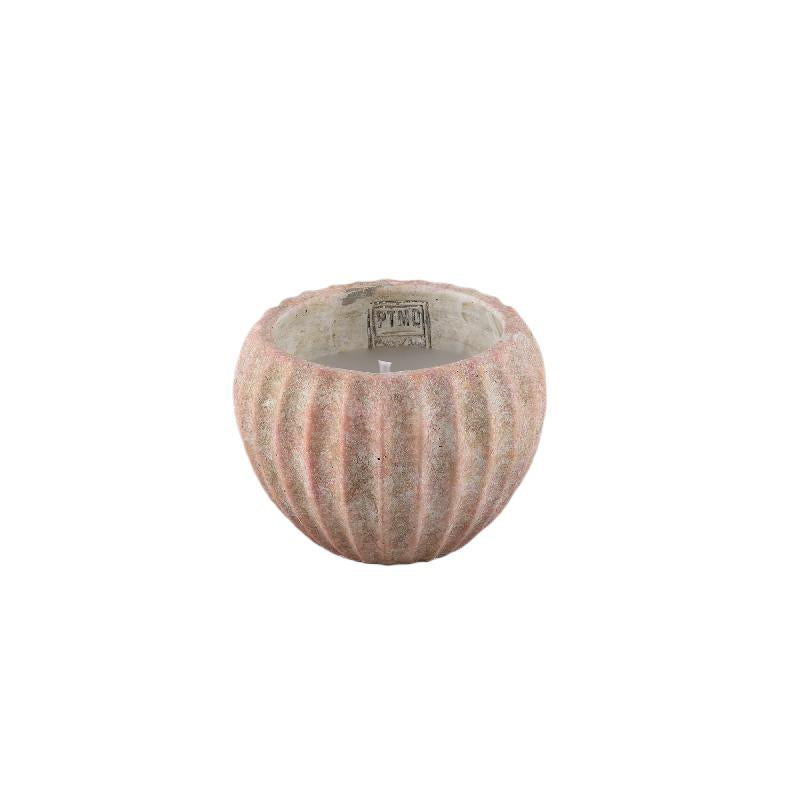 Kerze – Geripptes Design, Outdoor Verwendung, Braun, S – Elora | PTMD