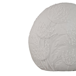 LED-Leuchte – Blumendesign, Ovale Form, Kunststoffmaterial, Weiß – Hennah | PTMD