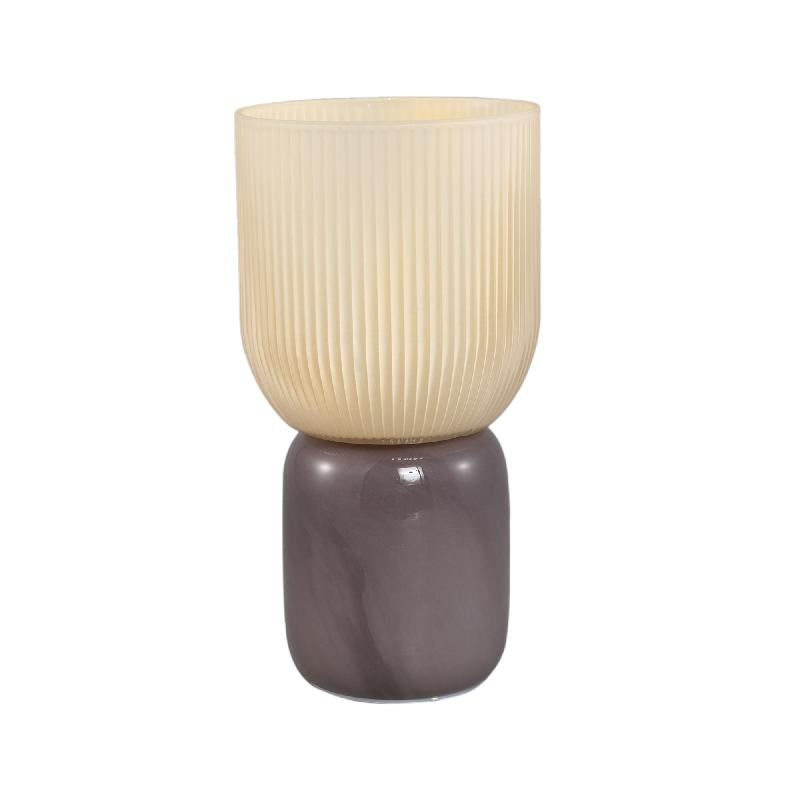 LED Light - Ribbed Design, LED Base, Beige Color - Alayna | PTMD