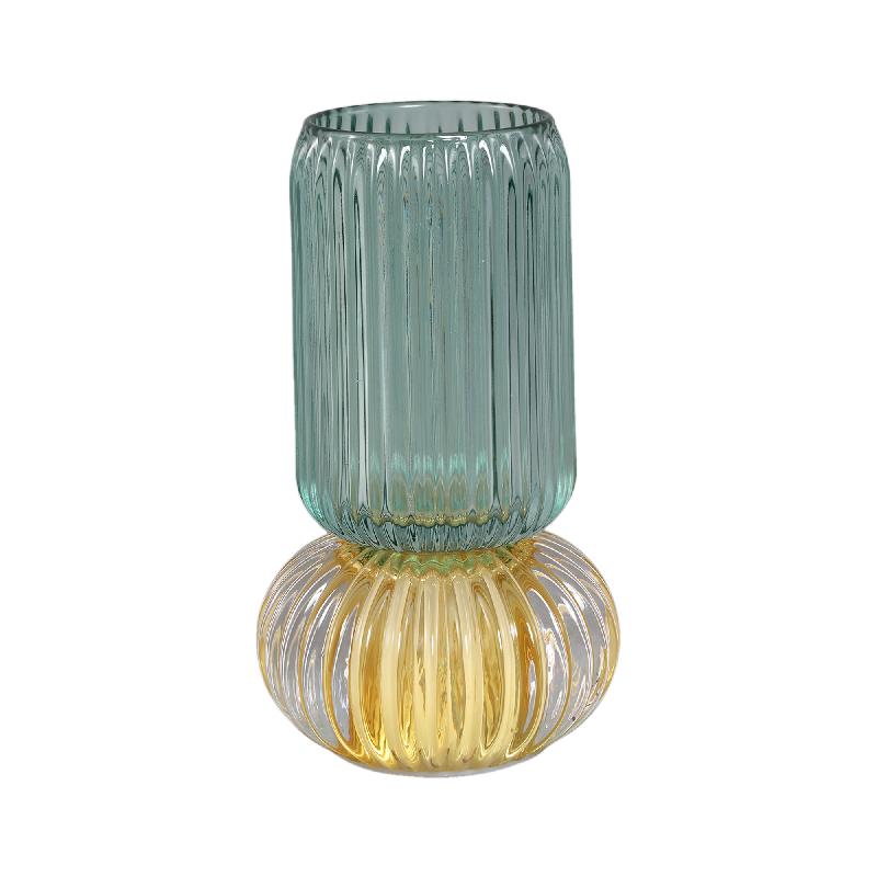 LED Light – Ribbed Glass, Round Design, Moss Green Color – Yannah | PTMD
