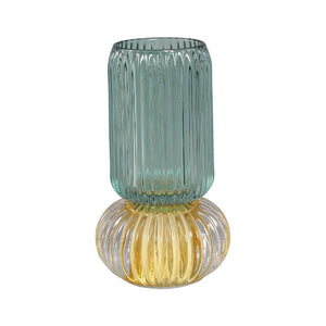 LED Light – Ribbed Glass, Round Design, Moss Green Color – Yannah | PTMD
