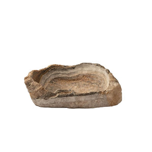 Dekoschale – Onyx Lapis Stein, Dicke Randgestaltung, Glänzend Polierte Oberfläche, M – Keller | PTMD