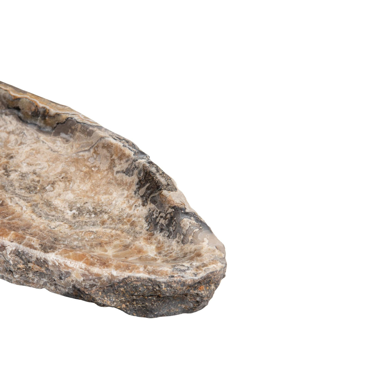 Dekoschale – Onyx Lapis Stein, Ovale Form, Glänzend Polierte Oberfläche, XL – Megon | PTMD