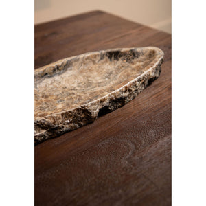 Dekoschale – Onyx Lapis Stein, Ovale Form, Glänzend Polierte Oberfläche, XL – Megon | PTMD