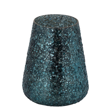 Windlicht – Mosaik Design, Runde Form, Glasmaterial, Türkis, L – Reavis | PTMD