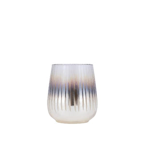 Hurricane Lamp – Round Glass Design, Etched Surface, Golden Color Scheme, S – Shelva | PTMD