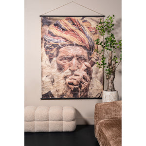 Wandbild – Porträt Design, Rechteckige Form, Papier Material, Beige – Alexy | PTMD