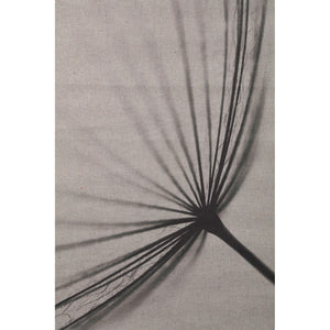 Wandbild – Löwenzahn Design, Rechteckige Form, Leinen Material, Grau – Nimrod | PTMD