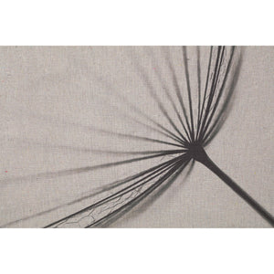 Wandbild – Löwenzahn Design, Rechteckige Form, Leinen Material, Grau, L – Nimrod | PTMD