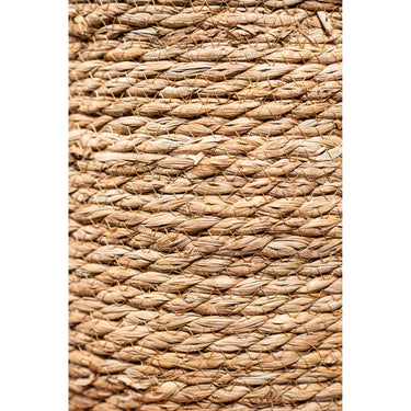 Korb – Dunkelgrünes Rattan, Gerader Rand, Runde Form – Leavy | PTMD