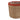 Korb – Rostfarbenes Rattan, Gerader Rand, Runde Form – Leavy | PTMD
