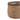 Korb – Dunkelbraunes Rattan, Mit Ohren, Runde Form – Leavy | PTMD