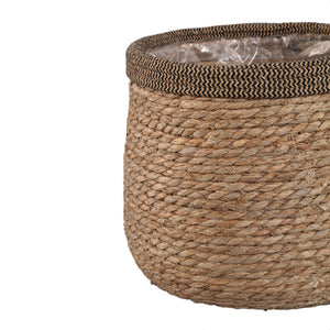 Basket – Dark Brown Rattan, With Ears, Round Shape – Leavy | PTMD