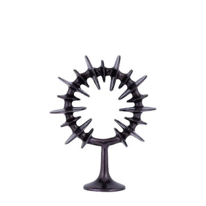 Dekofigur – Ring Design, Runde Form, Aluminium Material, Gunmetal, S – Awet | PTMD