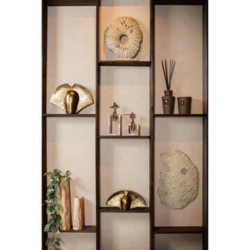Statue – Geigen Design, Aluminium Material, Gold, Marmor Basis – Aleria | PTMD