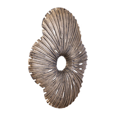 Wall Panel Made of Cast Aluminum in Gold Finish with Organic Design, Open Look, L – Vija | PTMD
