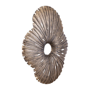 Wandpaneel – Organisches Design, Aluminium Material, Gold, L – Vija | PTMD