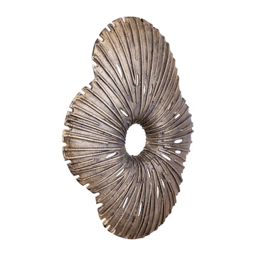 Wandpaneel – Organisches Design, Aluminium Material, Gold, L – Vija | PTMD