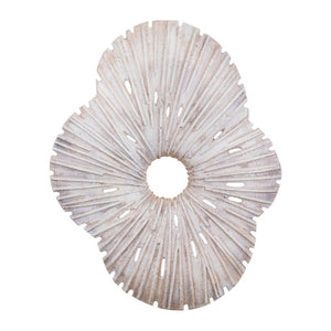 Beige Cast Aluminum Wall Panel with Organic Design, Open Look, L – Vija | PTMD