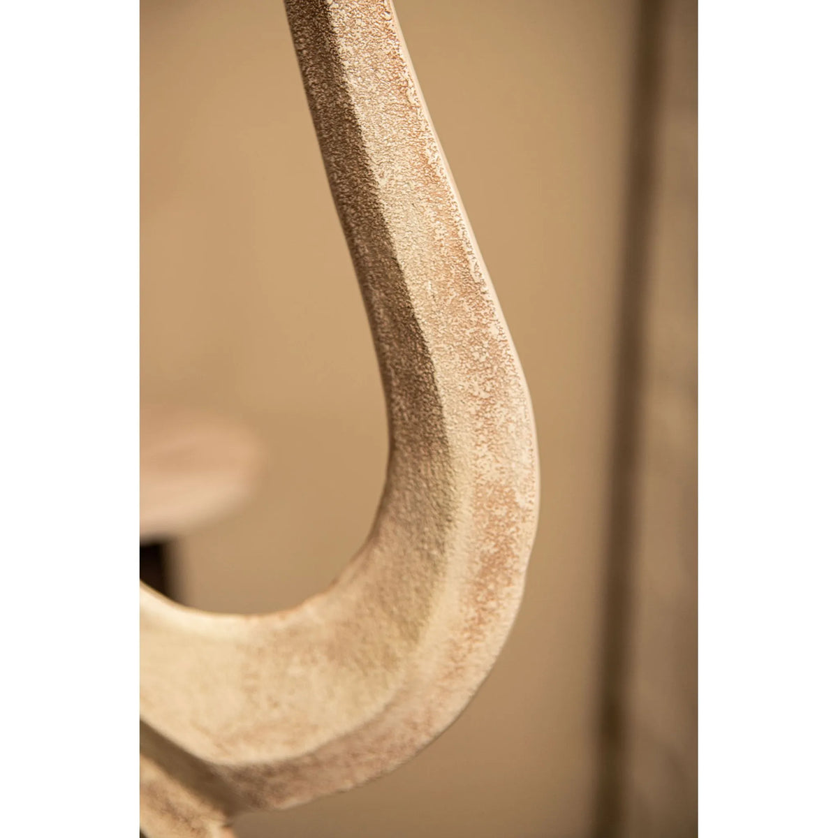 Statue - Cast Aluminum, Marble Stone, Handmade, Beige, Abstract Open, S – Camare | PTMD