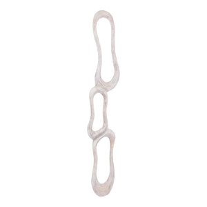 Wandpaneel – Abstraktes Design, Aluminium Material, Beige, L – Camare | PTMD