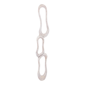 Wandpaneel – Abstraktes Design, Aluminium Material, Beige, L – Camare | PTMD