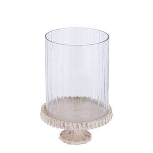 Wind Light – Cast Aluminum Frame, Embellished Glass Design, Golden Color Scheme, L – Troye | PTMD