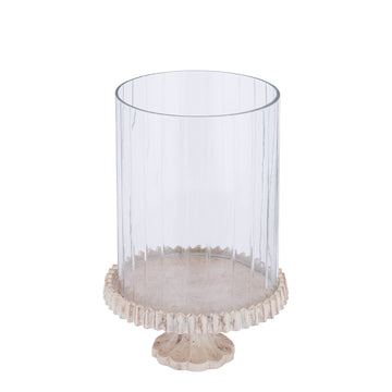 Wind Light – Cast Aluminum Frame, Embellished Glass Design, Golden Color Scheme, L – Troye | PTMD