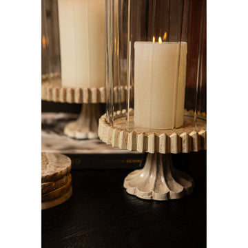 Wind Light – Cast Aluminum Frame, Embellished Glass Design, Golden Color Scheme, L – Troye | PTMD