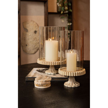 Wind Light – Cast Aluminum Frame, Embellished Glass Design, Golden Color Scheme, L – Troye | PTMD