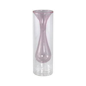 Vase – Bright Pink Glass, With Ears Inside, Large – Yanna | PTMD