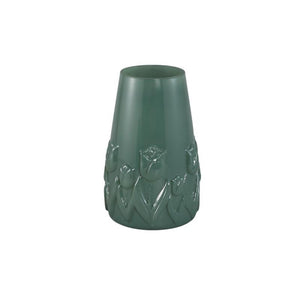 Vase – Tulpen Design, Runde Form, Glas Material, Petrolgrün, L – Beatrize | PTMD