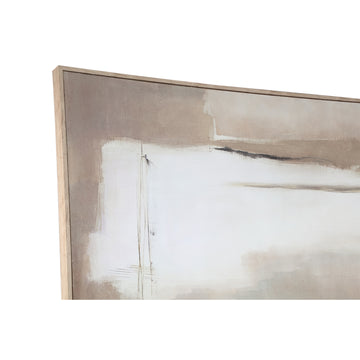 Wandpaneel – Abstraktes Design, Rechteckige Form, Leinwand Material, Beige, A – Olger | PTMD