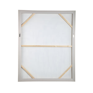 Wandpaneel – Abstraktes Design, Rechteckige Form, Leinwand Material, Beige, A – Olger | PTMD