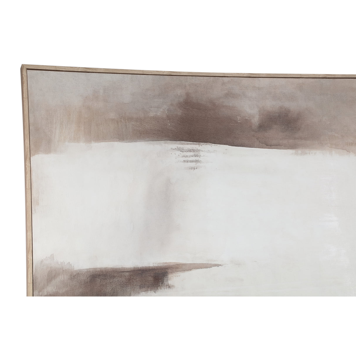 Wandpaneel – Abstraktes Design, Rechteckige Form, Leinwand Material, Beige, B – Olger | PTMD