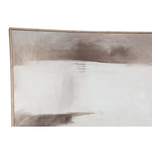Wandpaneel – Abstraktes Design, Rechteckige Form, Leinwand Material, Beige, B – Olger | PTMD
