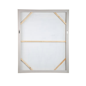 Wandpaneel – Abstraktes Design, Rechteckige Form, Leinwand Material, Beige, B – Olger | PTMD