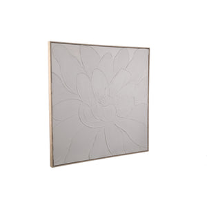 Wall art – Framed canvas design, Floral blossom motif, Handmade finish, A – Florise | PTMD