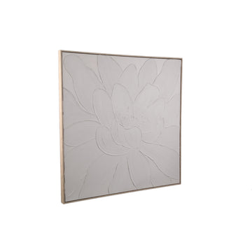 Wall art – Framed canvas design, Floral blossom motif, Handmade finish, A – Florise | PTMD