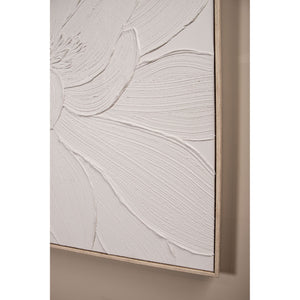 Wall art – Framed canvas design, Floral blossom motif, Handmade finish, A – Florise | PTMD