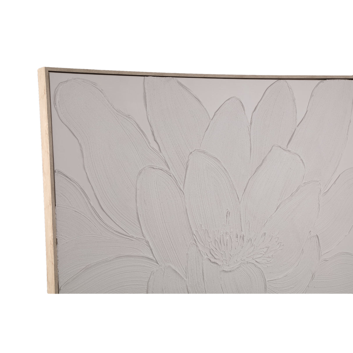 Wall art – Framed canvas design, Floral blossom motif, Handmade finish, A – Florise | PTMD
