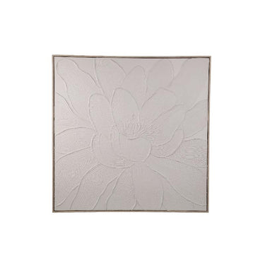 Wall art – Framed canvas design, Floral blossom motif, Handmade finish, A – Florise | PTMD